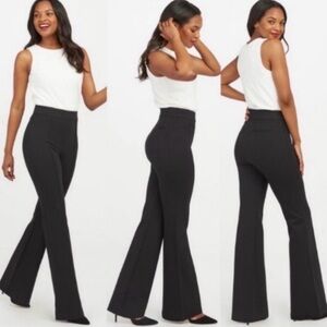 SPANX PerfectFit Ponte Flare Pants black size medium work office business casual